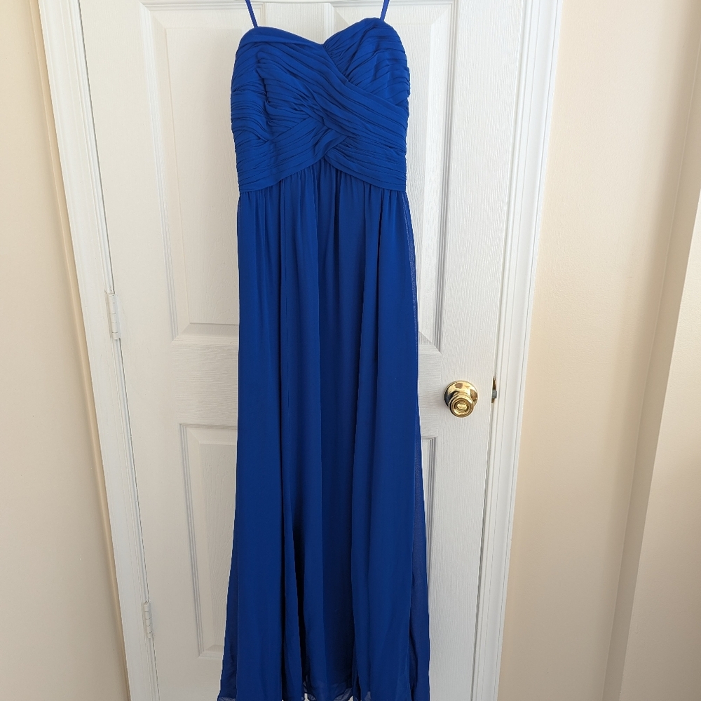 Ralph Lauren Royal Blue Strapless Dress